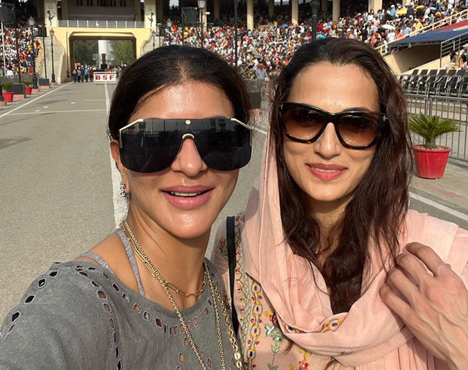 Lakshmi Manju in wagah border