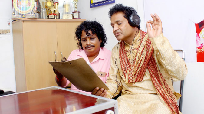 Singer TS Jeyarajan and Music Director Thazhi