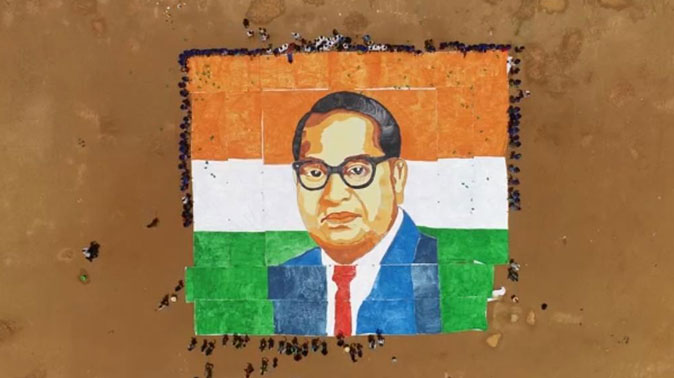 Transgender world record for ambedkar drawing