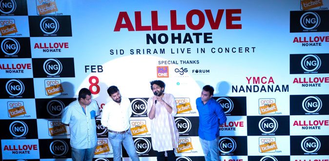 ‘Mesmerizing Prince’ Sid Sriram’s South Indian Music Tour - ‘All Love No Hate’