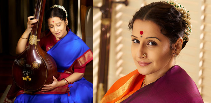 Vidya Balan honors M.S. Subbulakshmi's Iconic Style!