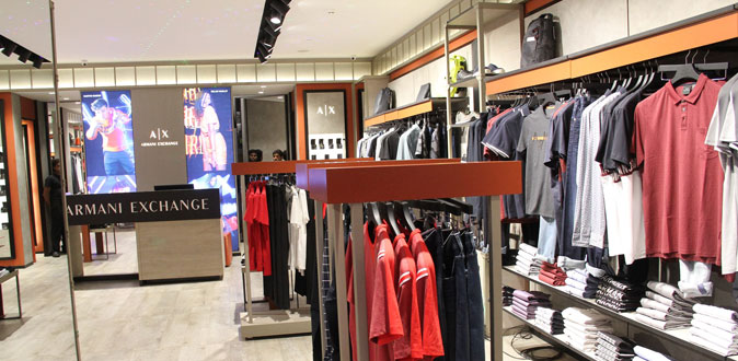 Armani Exchange launches its first store in Chennai at Express Avenue Mall