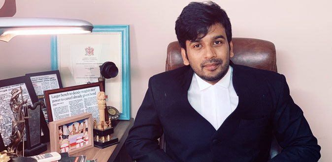 Harihara arun somasankar is the Youngest Indian to be appointed as the Legal Advisor for International Court