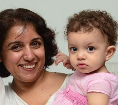 Actress Revathi and Baby Mahi