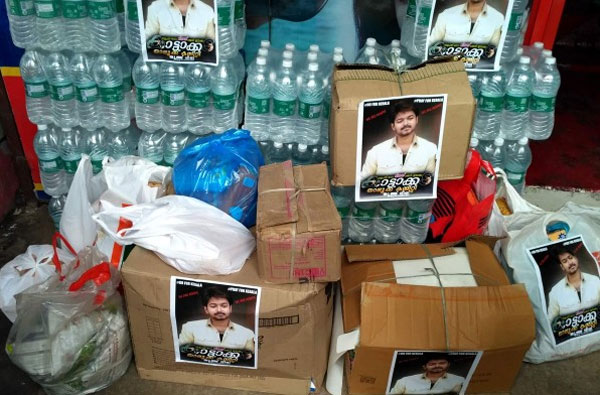 Vijay Fans help to Kerala Flood